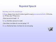 Reported Speech