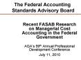 The Federal Accounting Standards Advisory Board PowerPoint PPT Presentation