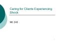 Caring for Clients Experiencing Shock PowerPoint PPT Presentation
