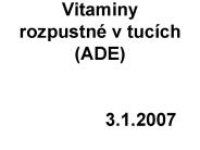 Vitaminy rozpustn