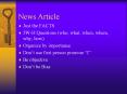 News Article PowerPoint PPT Presentation