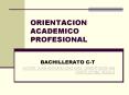 ORIENTACION ACADEMICO PROFESIONAL PowerPoint PPT Presentation