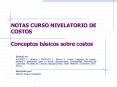 NOTAS CURSO NIVELATORIO DE COSTOS Conceptos b PowerPoint PPT Presentation