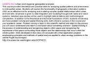URBPD 442 Urban and regional geospatial analysis