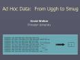 Ad Hoc Data: From Uggh to Smug PowerPoint PPT Presentation