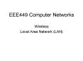 EEE449 Computer Networks PowerPoint PPT Presentation