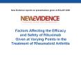 Factors Affecting the Efficacy and Safety of Rituximab Given at Varying Points in the Treatment of Rheumatoid Arthritis PowerPoint PPT Presentation
