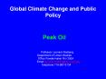 Global Climate Change and Public Policy PowerPoint PPT Presentation
