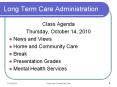 Long Term Care Administration PowerPoint PPT Presentation