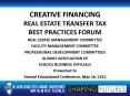 CREATIVE FINANCING REAL ESTATE TRANSFER TAX PowerPoint PPT Presentation