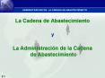 La Cadena de Abastecimiento PowerPoint PPT Presentation