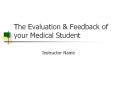 The Evaluation PowerPoint PPT Presentation