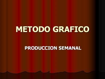 METODO GRAFICO