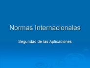 Normas Internacionales