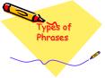Types of Phrases PowerPoint PPT Presentation