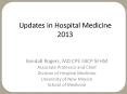 Updates in Hospital Medicine 2013 PowerPoint PPT Presentation