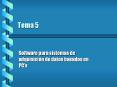 Tema 5 PowerPoint PPT Presentation