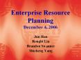 Enterprise Resource Planning December 4, 2006 PowerPoint PPT Presentation