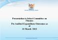 Presentation to Select Committee on Finance PowerPoint PPT Presentation