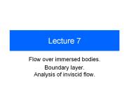 Flow over immersed bodies.
