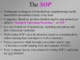 The SOP PowerPoint PPT Presentation