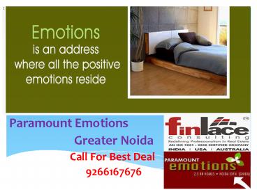 Paramount Emotions Greater Noida