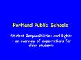 Portland Public Schools PowerPoint PPT Presentation