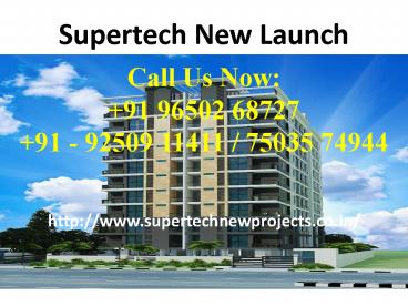 Supertech New Project In sector 68 Gurgaon