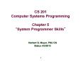 CS 201 Computer Systems Programming Chapter 5  PowerPoint PPT Presentation