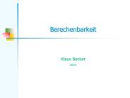 Berechenbarkeit