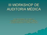 III WORKSHOP DE AUDITORIA M