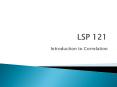 LSP 121 PowerPoint PPT Presentation