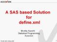 A SAS based Solution for define.xml PowerPoint PPT Presentation