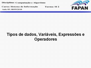 Tipos de dados, Vari
