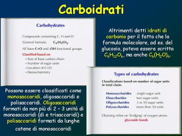 Carboidrati