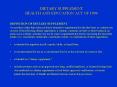 DIETARY SUPPLEMENT HEALTH AND EDUCATION ACT OF 1994 PowerPoint PPT Presentation