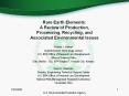 Rare Earth Elements: A Review of Production, Processing, Recycling, and Associated Environmental Issues PowerPoint PPT Presentation