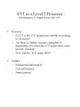 SVT as a Level 2 Processor Bill Ashmanskas, L2 Trigger Review, 2001-12-07 PowerPoint PPT Presentation