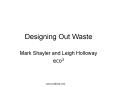 Designing Out Waste PowerPoint PPT Presentation