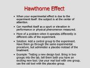 Hawthorne Effect