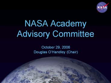 NASA Academy Advisory Committee