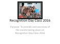 Recognition Day Class 2016 PowerPoint PPT Presentation