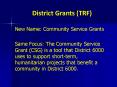 District Grants (TRF) PowerPoint PPT Presentation