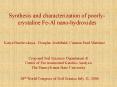 Synthesis and characterization of poorly-crystaline Fe-Al nano-hydroxides PowerPoint PPT Presentation