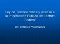 Ley de Transparencia y Acceso a la Informaci PowerPoint PPT Presentation