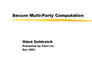 Secure Multi-Party Computation