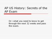 AP US History: Secrets of the AP Exam