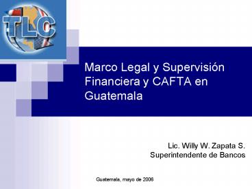 Marco Legal y Supervisi