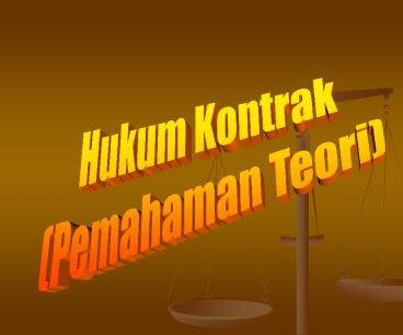 Hukum Kontrak