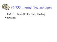 95-733 Internet Technologies